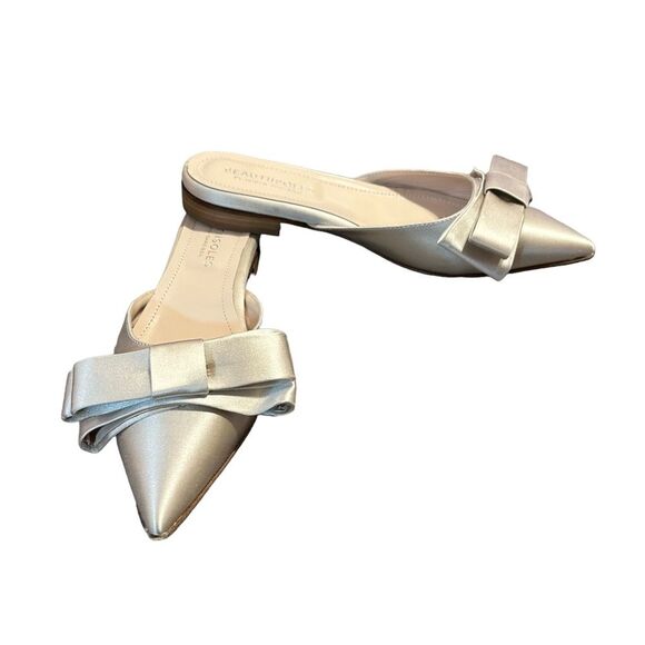 Beautisoles by Robyn Shreiber Champagne Evening Flats Sz 8.5 - Picture 5 of 6